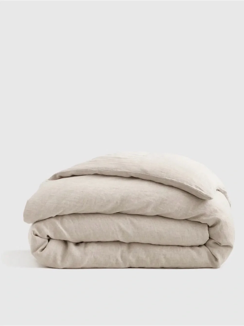 European Linen Chambray Duvet Cover Set -Natural